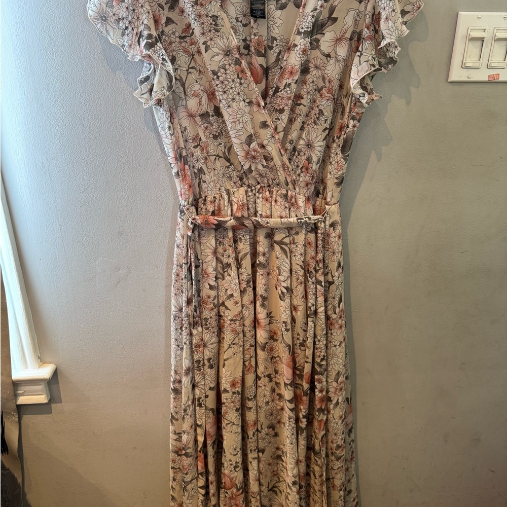 Floral Kate & Lily V-Neck Dress